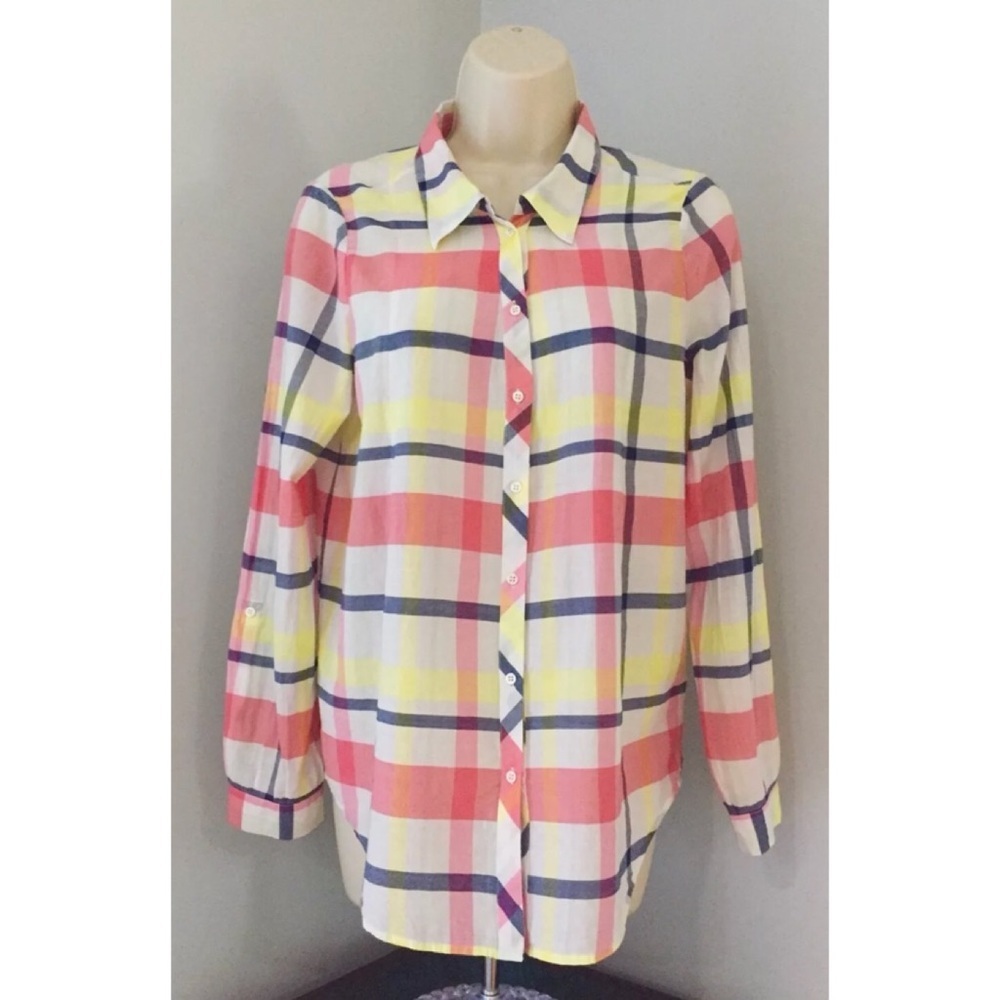 Joie Plaid Button-Down Shirt – Size Small